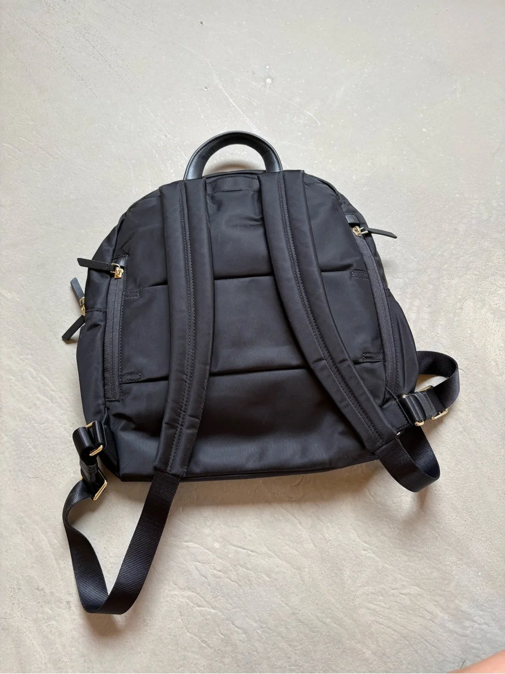 Tumi Black Nylon Medium Travel Backpack